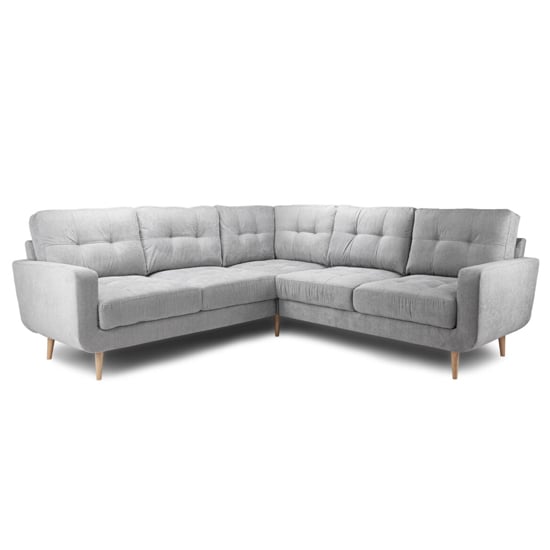 Altra Fabric Large Corner Sofa Suite In Grey